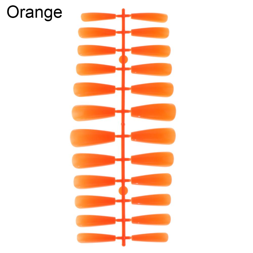 24/100Pcs Candy Color False Nail Tips Full Cover Matte Acrylic Ballerina Fake Nails Tip DIY Beauty Manicure Extension Tools