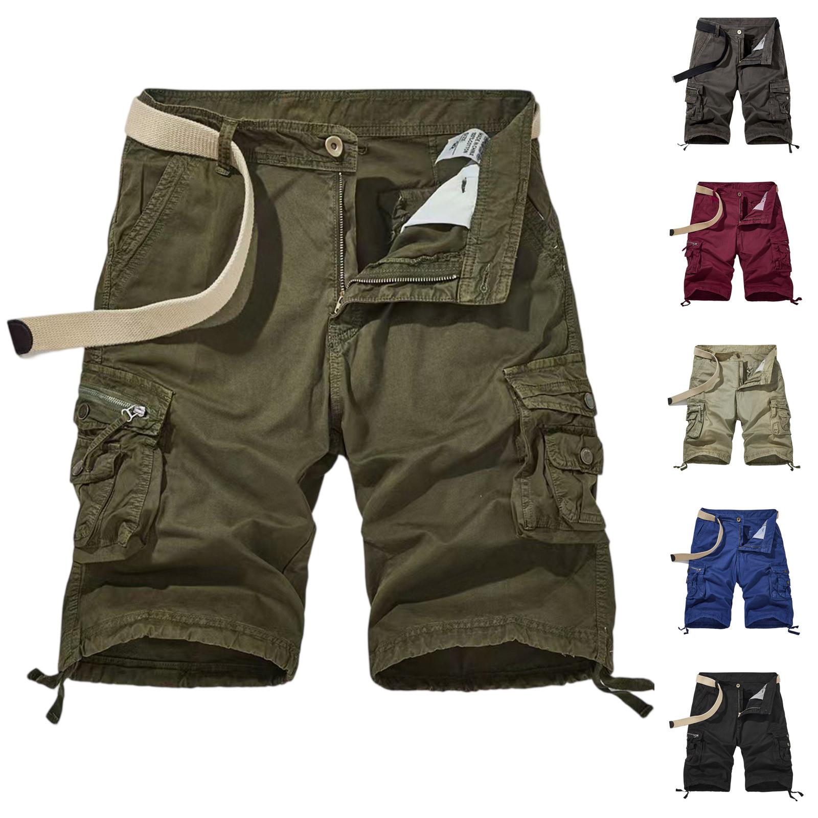 

Men s Summer Large Casual Loose Sports Pants Beach Shorts L армія зелений колір