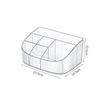 Luxury Large Capacity Transparent Makeup Organizer Box for Lipstick and Brush Storage