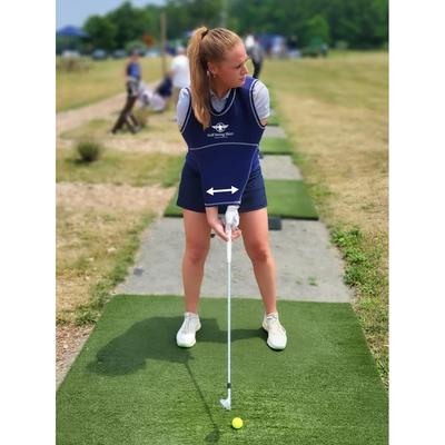 Golf Swing Shirt (The Golf Swing Shirt) A Practice Tool That Improves Your Skills Just by Wearing It and Swinging. Black Body Turn Golf Swing Practice