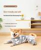 Flannel Winter Four-Legged Dog Homewear: Medium To Small Pet Cotton Outfit.
