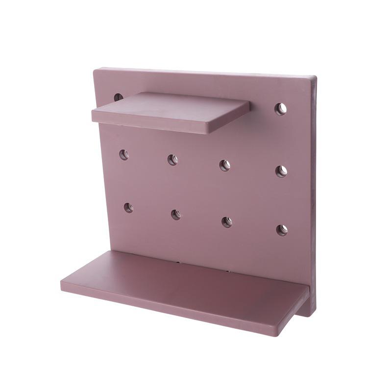No-Punch Pegboard Wall Shelf for Kitchen & Bathroom Storage