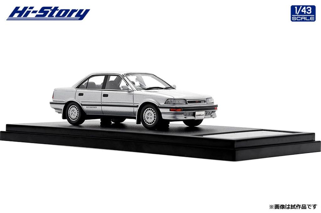 Hi Story Toyota Corolla Sedan GT Customized Silver Finished Product 1/43 (1987)