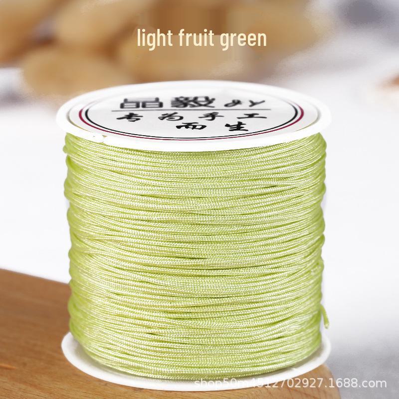 Taiwan Jade Line No. 72: 50m Hand-Woven DIY Rope for Jewelry and Beading