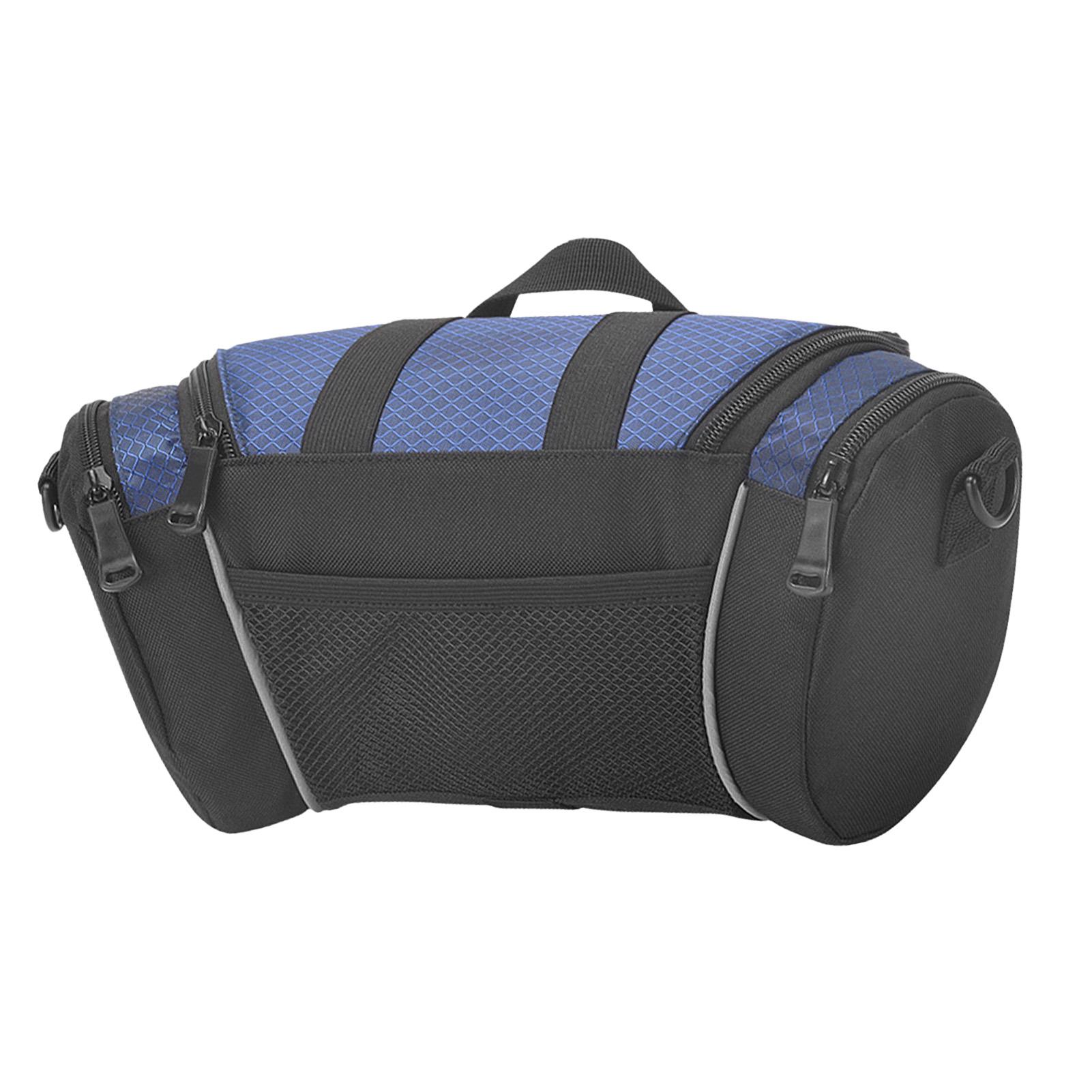 

Bike Handlebar Bag 5L Large Capacity Nylon Front Handlebar Frame Storage Bag with Reflective Strips