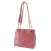 CHANEL Chain tote Tote Bag COCO Mark Long shoulder pink Calfskin Women Used