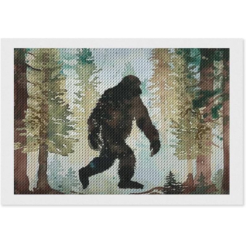 Bigfoot Forest Diamond Art Painting Art Kits Diamond Art Painting Diamond Art Kits 5D Diamond Art Painting Kits DIY Diamond Art for Home Wall Decor