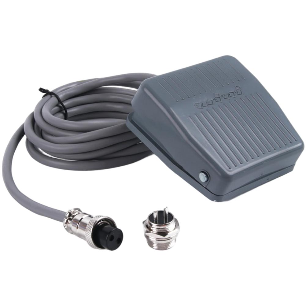 

Industrial Electric Foot Switch TFS201 Featuring Silver Alloy Contacts 2 Meter GX16 Cable and Automatic Return Mechanism