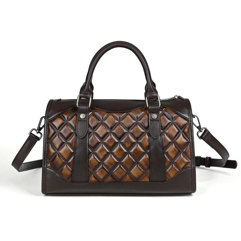 Genuine Leather Shoulder Bags for Women Fashion Handbags Vintage Design Crossbody Bag Purse GZW