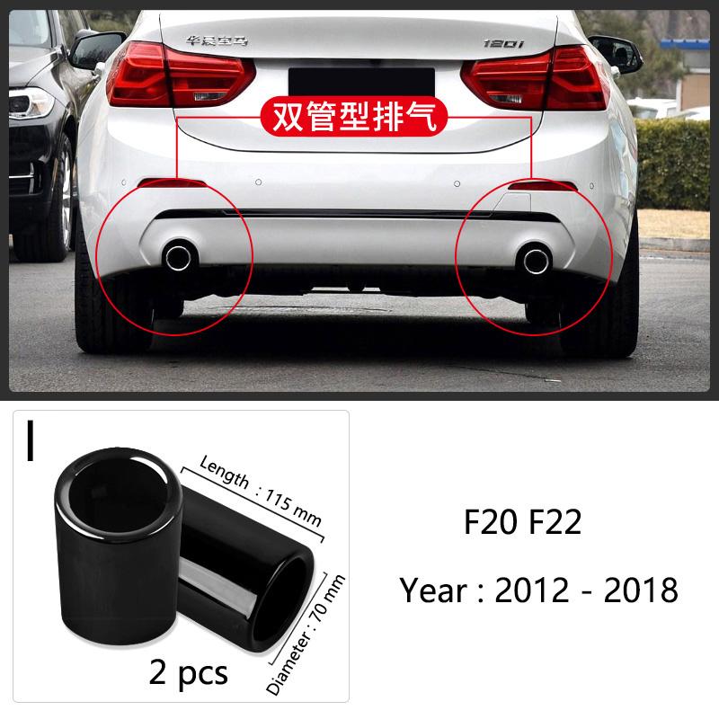 For BMW 1 2 3 4 5 Series X1 3GT F20 F22 F30 F32 F34 F36 F10 F48 Car-Styling Stainless Steel Car Exhaust Muffler TailPipes Cover