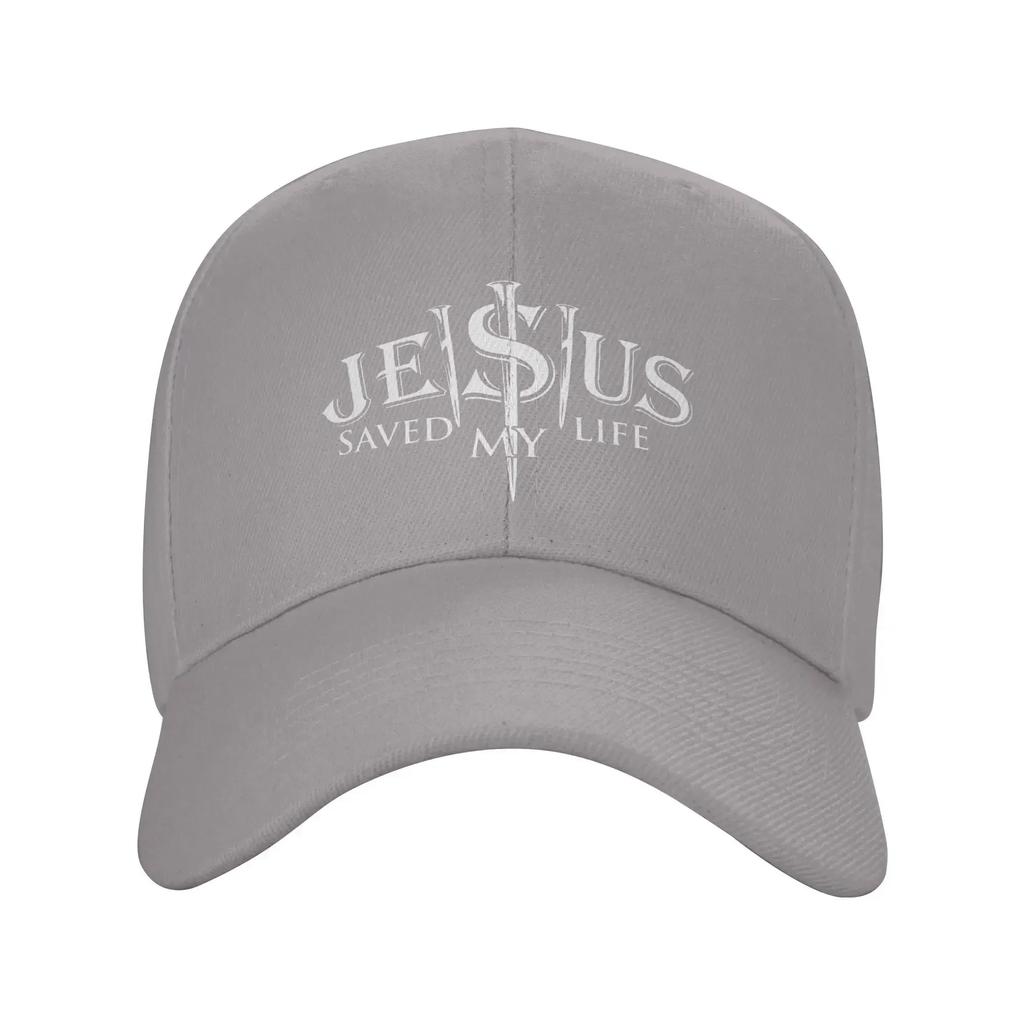 Custom Classic Unisex Jesus Saved My Life Baseball Cap Adult Christ Religion Christian Faith Adjustable Dad Hat Unisex Women Sports