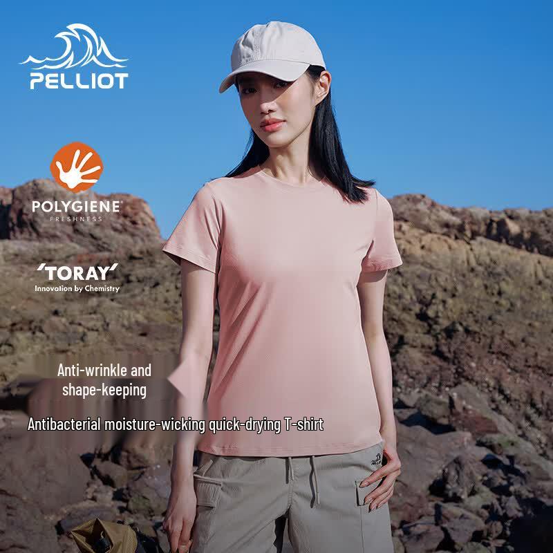 Pelliot Women s Outdoor Quick-Dry Short Sleeve T-Shirt L