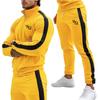 New Men's Sports Set: Spring/Autumn Outdoor Fitness Running Outfit - Zip-Up Jacket + Trousers