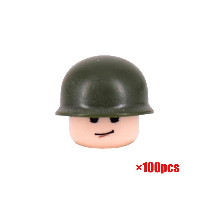 100PCS World War II Military Mini Figures Set - WW2 Eight Nations Soldiers Building Blocks - DIY Army Battle Scene Educational Toys
