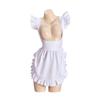 Retro Kitchen Cooking Apron for Women Baking Apron Adjustable Ruffle Maid Apron Maid Costume Fancy Dress Cosplay Costume