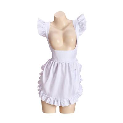 Retro kuchynská zástera na varenie pre ženy Zástera na pečenie Nastaviteľná volánová zástera slúžky Kostým slúžky Maškarný kostým Cosplay kostým