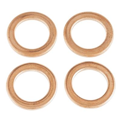 Kijima 105-142 Motorcycle Parts Copper Washers, 4 Pieces