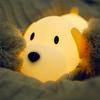 USB Rechargeable Papa Puppy Night Lamp Dimmable Animal Lamp Puppy Night Light  Bedroom Decor