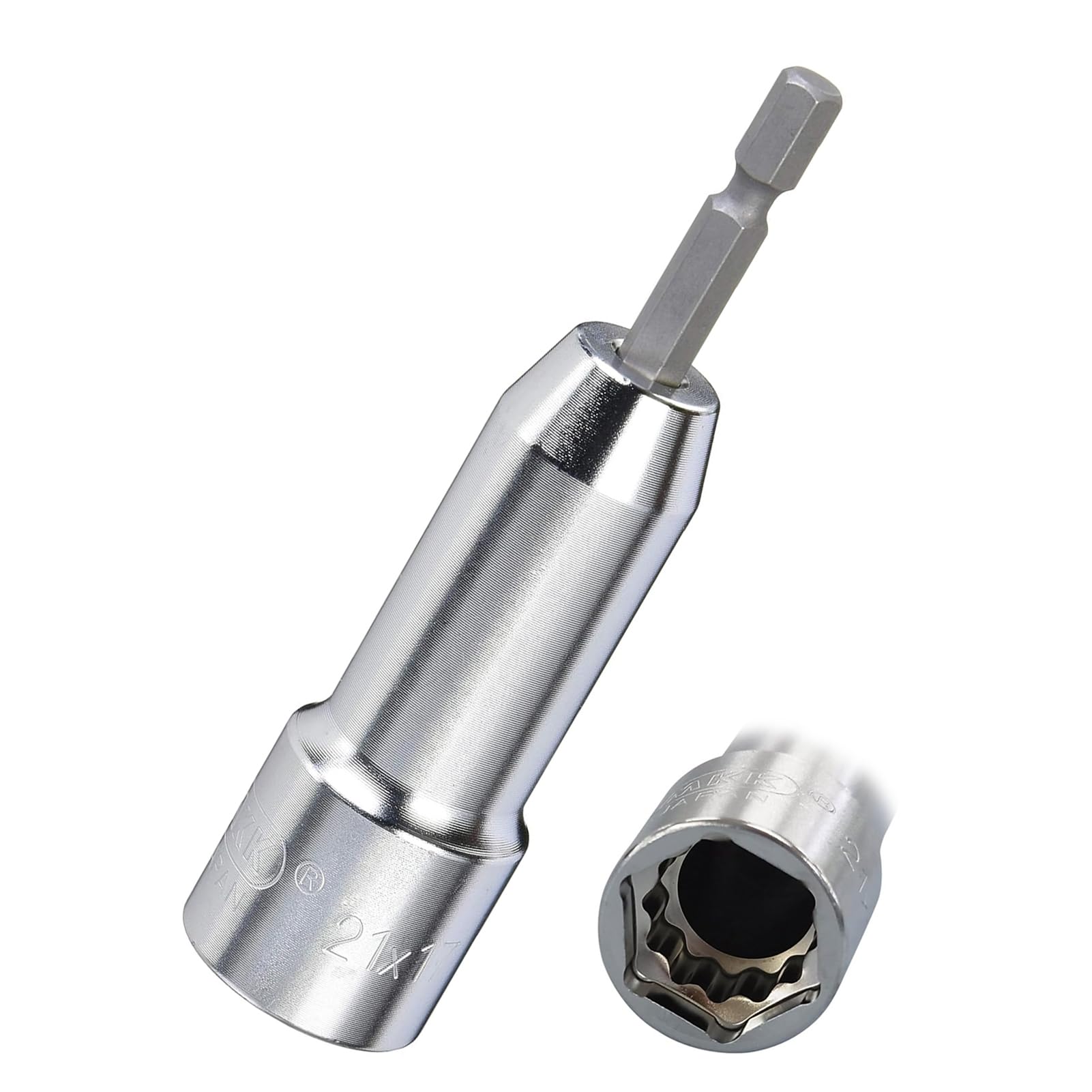 

Motokoma MKK Twin Hex Socket, 19x17mm, Shank, 6.35mm, TS-1917