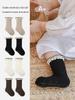 New Autumn Girls' Lace Mid-Calf Princess Socks - Vintage Forest Style for Babies and Children