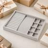 Jewelry Storage Box, with Velvet Interior Organize Tray, Durable Moisture-Proof Jewelry Case for Rings Earrings Bracelets