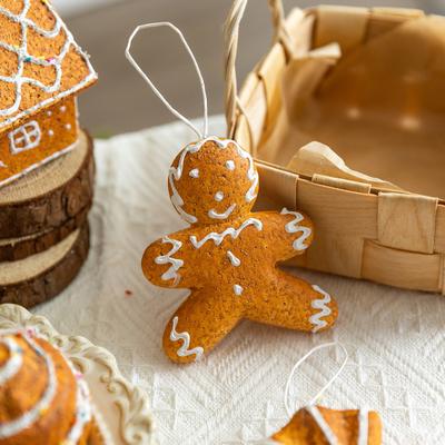 Yousheng Gingerbread Christmas Ornaments Foam Gingerbread Man House Candy Cookie Xmas Tree Hanging Decoration for Christmas Home Decor