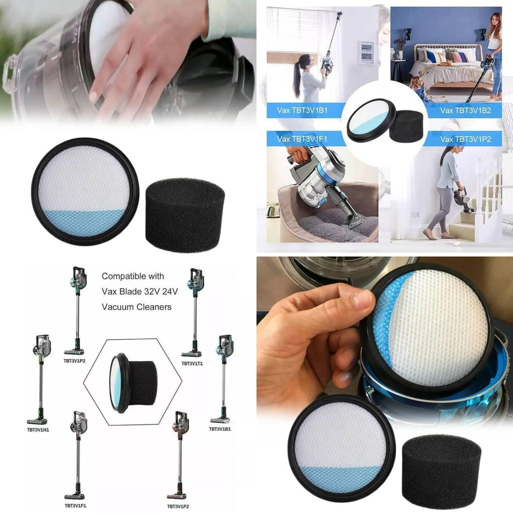 High-quality Black Filter Cotton For Vax Vacuum Cleaners Tbt3v1p1 Tbt3v1b2 Tbt3v1f1