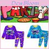 Pijamas de Invierno de Manga Larga Unisex para Niños Sets de Ropa de Dormir de Alphabet Lore