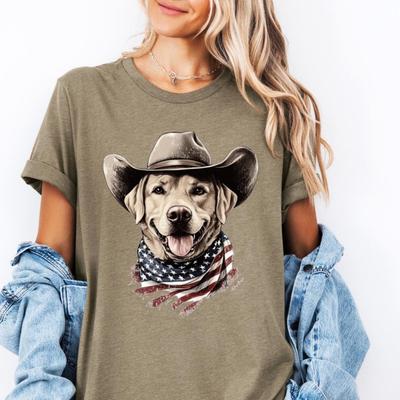 American Golden Dog Shirt, American Flag Dog T-Shirt, Usa Dog Shirt, 4th Of July Dog Tee, Independence Day Shirt, American Boy 4th July Tee