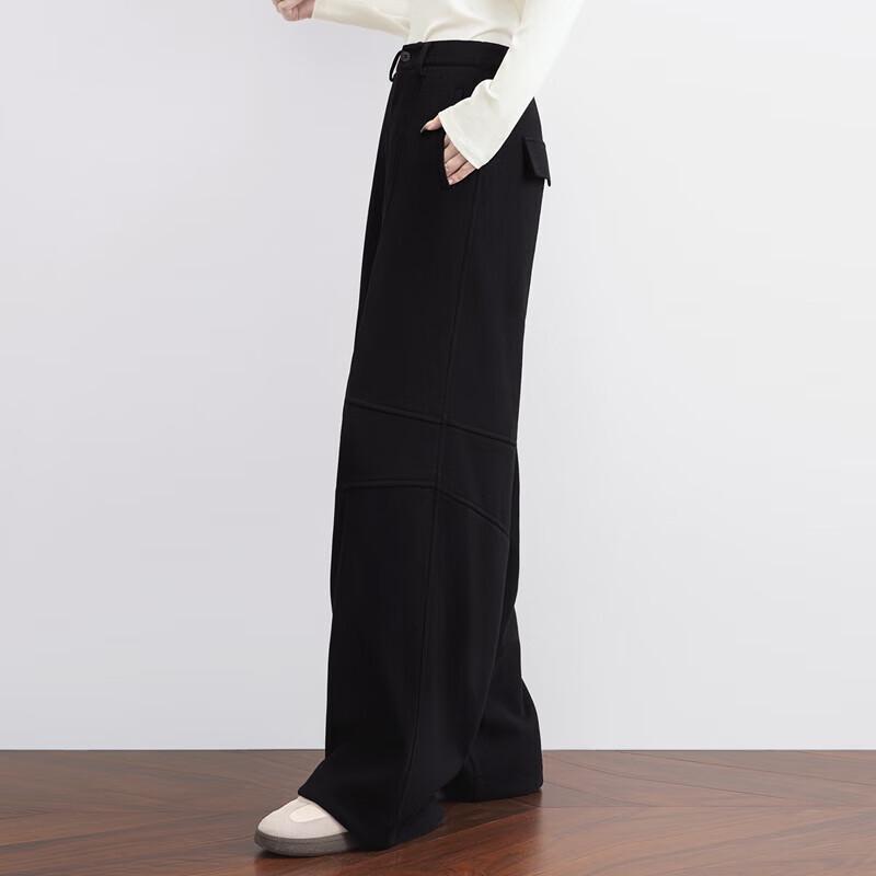 Sybille Women's Loose Fit Draped Wide-Leg Pants