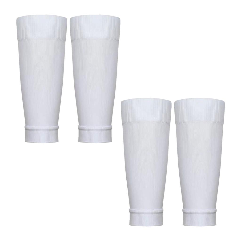 2 Pairs Shin Guard Sleeves Shin Pad Socks Nylon Size 38‑47 Sports Accessory for Soccer Football