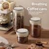 New Vacuum Food Grade Coffee Bean Sealed Jar With Date Tracker Waking Bean Valve Storage Containers For Grain Snack Sugar Tea