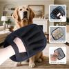 2Pcs Pet Hair Removal Glove for Cats & Dogs, with 2Pcs Toothbrush, Upgraded Five-Finger Electrostatic Pet Hair Gloves, Washable Reble Pet Hair