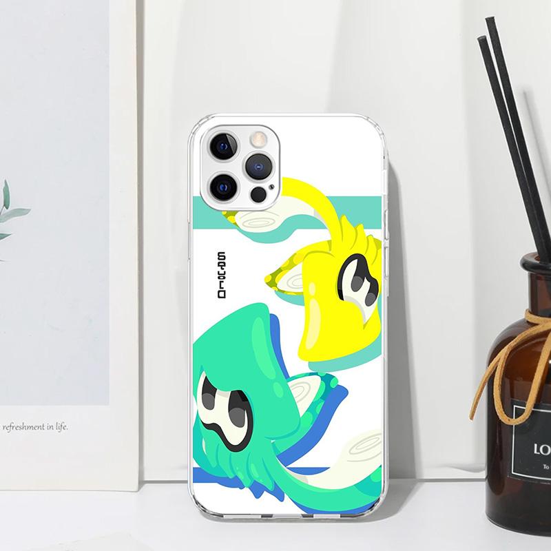 Game S-Splatoons Phone Case For Iphone 17 Air 16 15 Plus 16E 14 Pro Max 13 Mini 12 11 7 8 SE Fundas Soft Back Cover 17 Air 16 15