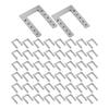 50pcs Solar Panel Grounding Washer U Shape Solar Grounding Conductive Sheet Stainless Steel For Photovoltaic Roofs