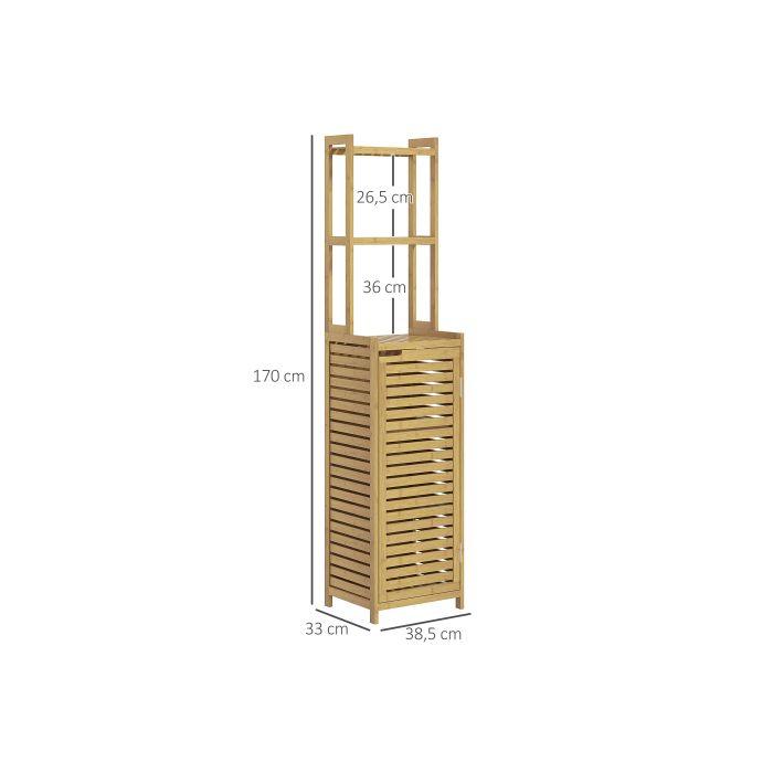 Meuble De Salle De Bains Avec Compartiment De Rangement Et 3 Compartiments Ouverts Pour Les Salles De Bains Modernes