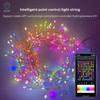 APP Control RGB LED Light Waterproof New Year Home Decoration String Lamp DIY Picture Display Music Bluetooth Chandelier