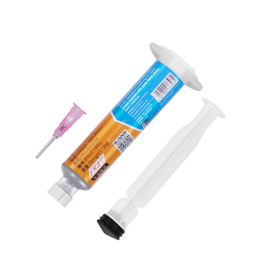 Medium Temperature Soldering Paste with Lead Solder Needles Solder Flux  For PCB Component Repair