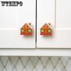 WTEMPO Christmas Decorative Cabinet Handle Covers Stretch Over Hardware Decorations Holiday Christmas Festive Door Knobs for Kitchen Bathroom Dressers