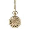Antique Mechanical Automatic Pocket Watch, Silver: Skeleton Roman Numerals, Analog, Retro Pendant Watch with Gold Chain - Perfect Gift for Birthdays,