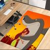 Zig & Sharko Bedruckter Teppich für Bürostuhl Wohnzimmer Schlafzimmer Küchenraum Dekoration Geschenke