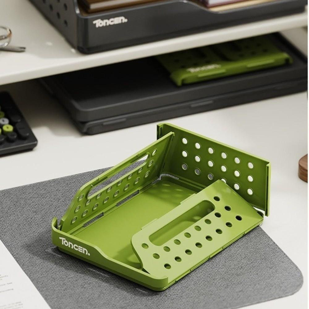 Pegboard Foldable Desktop Bookshelf Plastic Drawer Organizer Desktop Storage Shelf Student Study