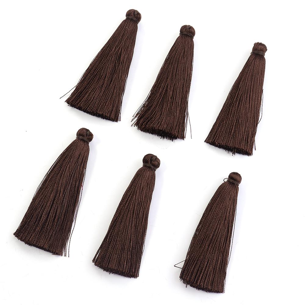 6pcs/lot 6 cm Polyester Tassel Colorful Tassel Cord Brush For Home Decor DIY Handmade Clothing Sewing Jewelry Making Accessories