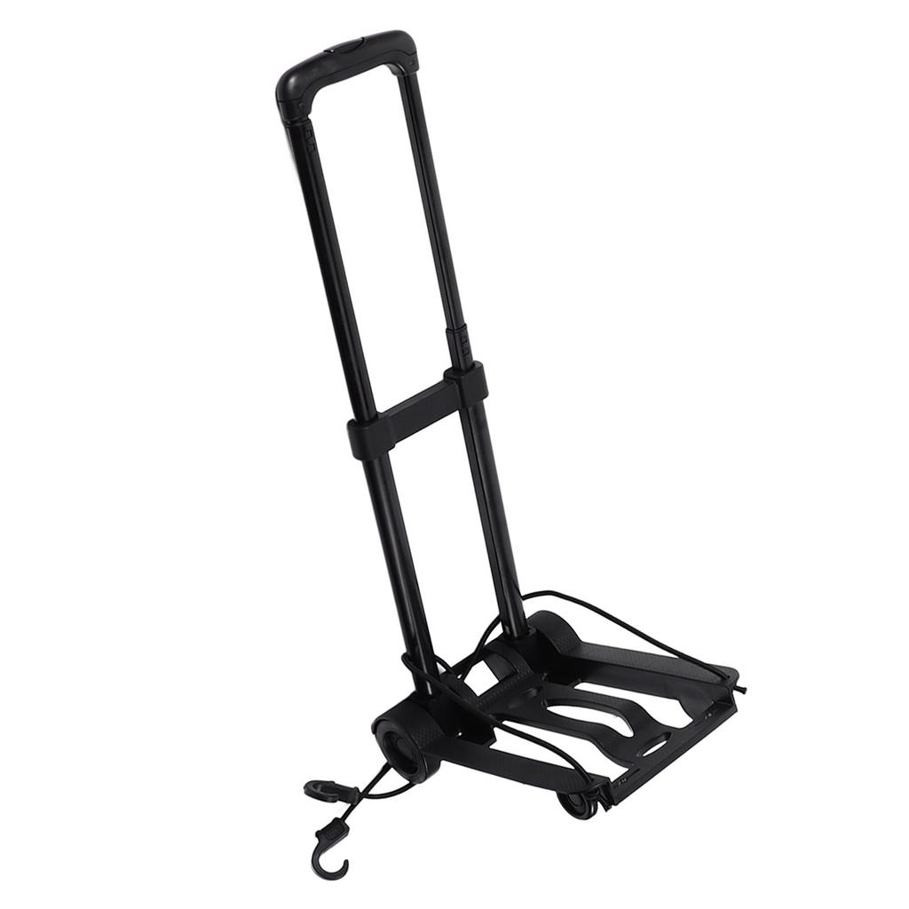 Folding Hand Truck Retractable Tie Rod Multifunctional Large Capacity Portable Luggage Hand Cart for Travel Shopping
