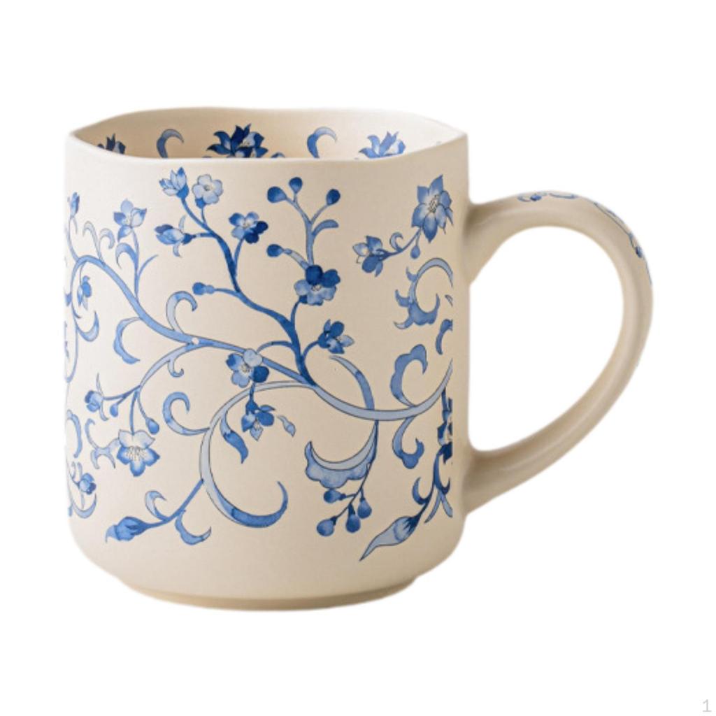 Cup 500ml Ceramic Coffee Mug Drinking Tea with Ergonomic Handle And Matte Finish for