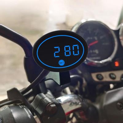 Motorbike Digital Clock Waterproof LED Display Voltage Display Motorbike Digital Clock For Women Teens Cycling Enthusiasts