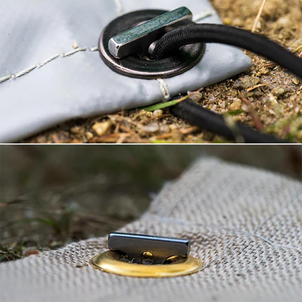 Long Camping Tent Stake Stainless Steel Canopy Stakes Spikes Heavy Duties Tent Peg Wind-proof Lengthened Tent Ground Peg