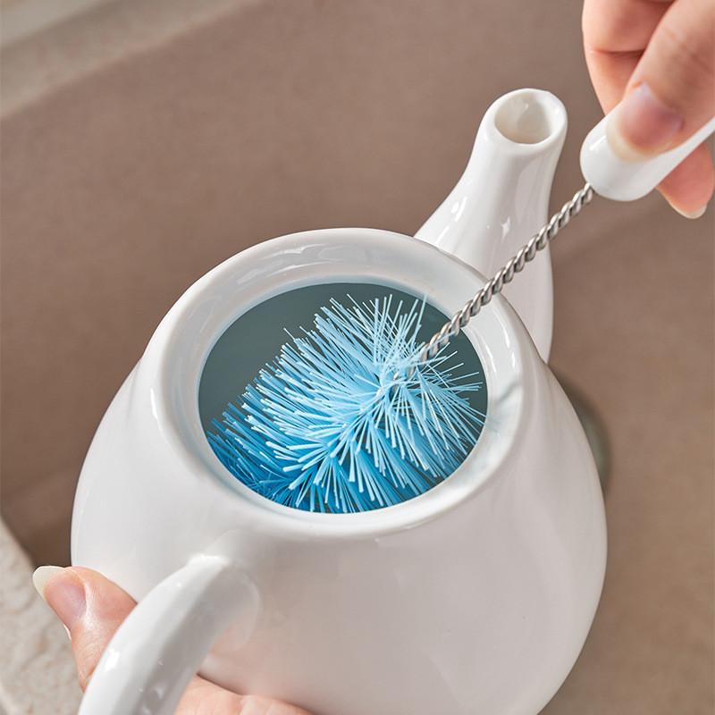 Nylon Bottle And Cup Brush For Kitchen Use With Long Handle For Easy Cleaning
