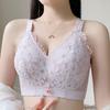Lace Back Beautiful Big Breasts Show Small Thin No Ring Underwear Ultra-thin Gathered Breasts To Prevent Sagging Large Size Bra