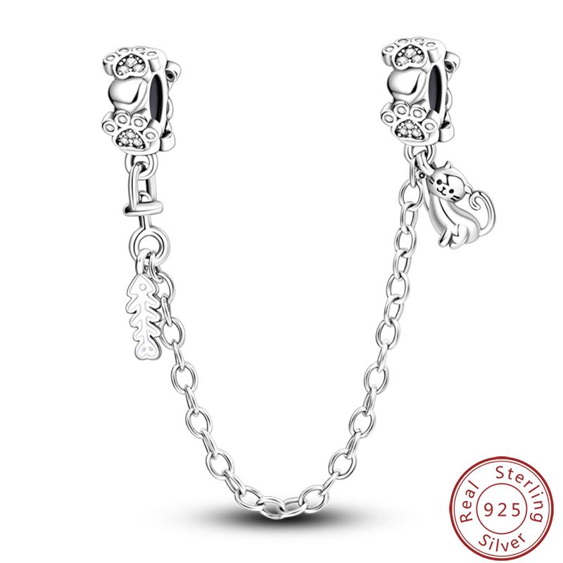 Cute Cat And Dog Series Copper Moon Butterfly Paw Print Charms 3Mm Diy Fine Jewelry Gifts Making